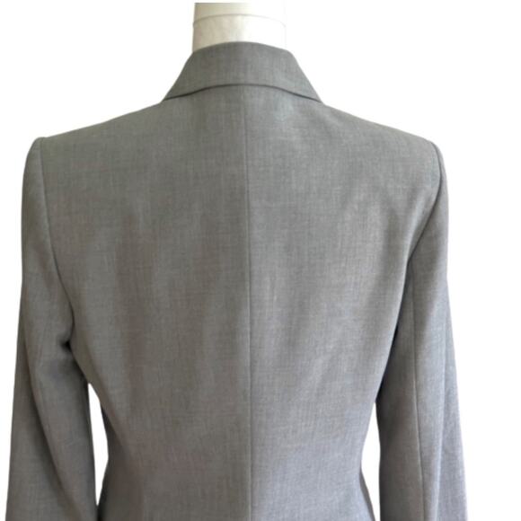 The Limited Blazer Jacket Gray Button Front Career Basic Blazer Size 6 - Picture 6 of 11